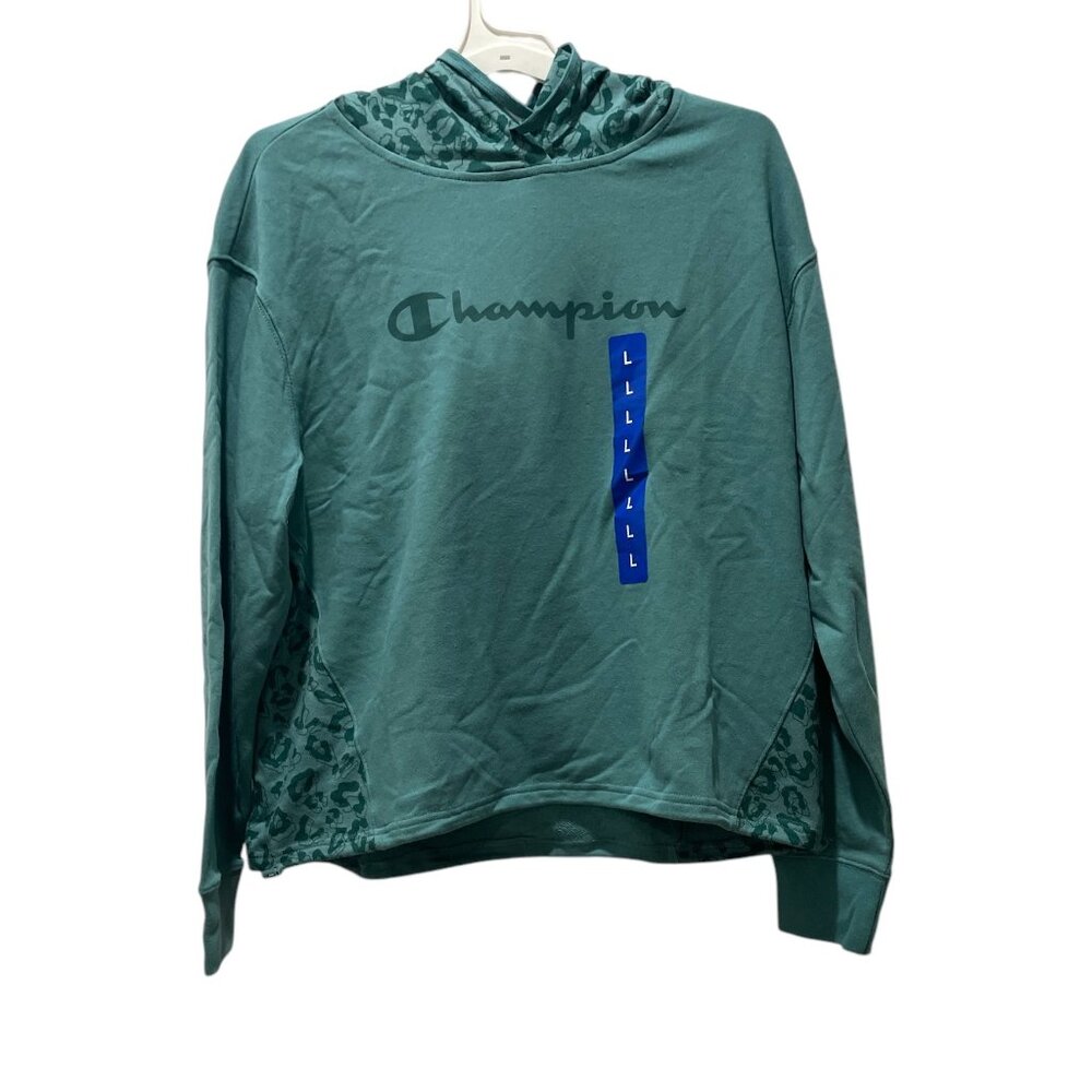 Women's Hoodie, Champion, L, Aqua, NWT